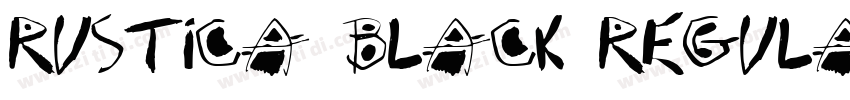 Rustica Black Regula字体转换